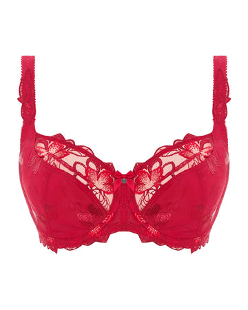 Fantasie 2682 Red Leona Balcony Bra myselflingerie.com